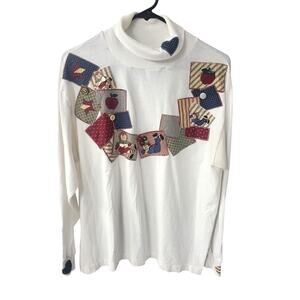 Sunbelt White Raggedy Ann & Andy Turtleneck - XL